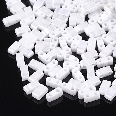 2-Hole Opaque Glass Seed Beads SEED-S023-06-1
