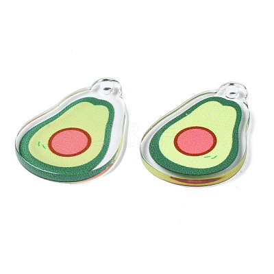 Translucent Acrylic Pendants TACR-N013-002-1