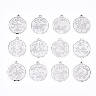 Non-Tarnish 201 Stainless Steel Pendants STAS-R106-1
