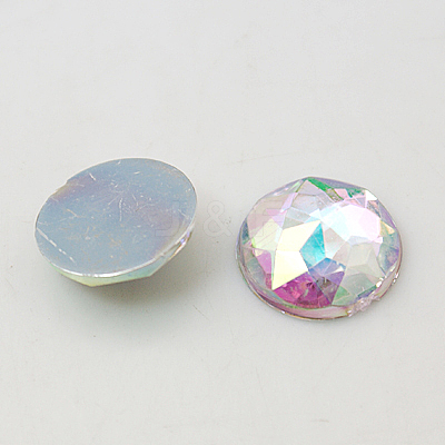 Imitation Taiwan Acrylic Rhinestone Flat Back Cabochons LS-GACR-D003-10mm-17-1