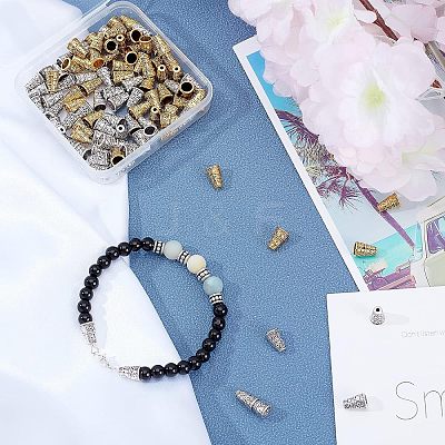 Tibetan Style Alloy Bead Cone PALLOY-FH0001-47-NR-1