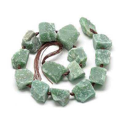 Natural Green Aventurine Beads Strands G-R421-01-1