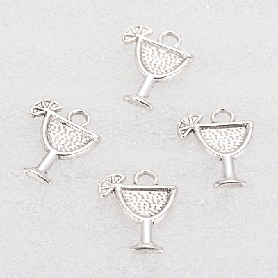 Tibetan Style Alloy Cocktail Pendants TIBEB-A14275-AS-FF-1