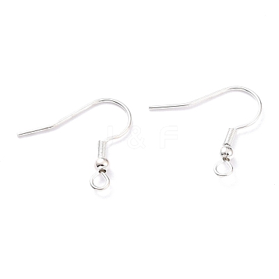 304 Stainless Steel Earring Hooks X-STAS-T031-17S-1