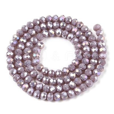 Electroplate Glass Beads Strands LS-EGLA-A044-P4mm-B13-1