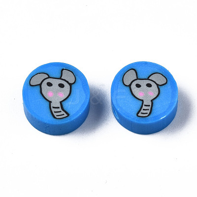 Handmade Polymer Clay Beads CLAY-N008-036B-1