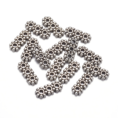 Tibetan Style 3-Hole Spacer Bars LS-A0794Y-1