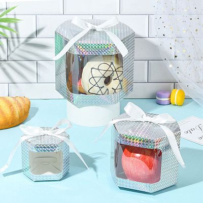 Hexagon Laser Window Paper Gift Boxes CON-FZC0002-001A-01-1
