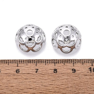 UV Plated ABS Bead Caps OACR-D316-04B-12-1