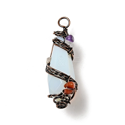 Opalite Pointed Big Pendants G-G860-03R-04-1