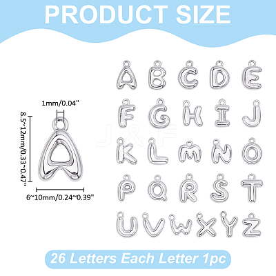 26Pcs 26 Styles Brass Charms KK-WR0001-93-1