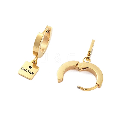 Ion Plating(IP) 3Pairs 3 Styles 304 Stainless Steel Hoop Earrings EJEW-A114-06G-1