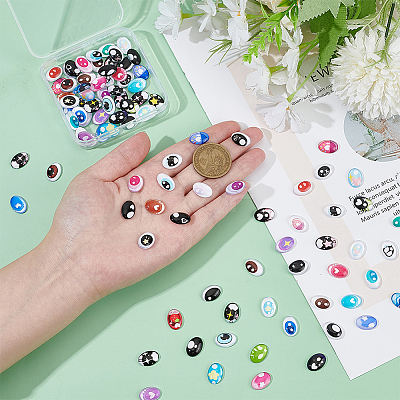 1 Bag Glass Cabochons GGLA-PH0001-79-1