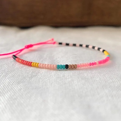 Bohemian Adjustable Glass Seed Beaded Bracelets for Women YP9037-2-1