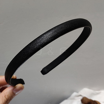 Solid Color Imitation Leather Hair Bands PW23031773357-1