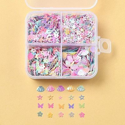 40G 4 Styles Plastic Cabochons RESI-FS0002-13-1