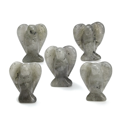 Natural Labradorite Gemstone Carved Angle Figurines GG-CBA8396-A10-1