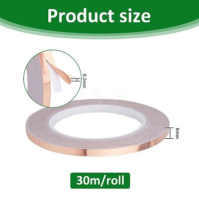 Copper Foil Tapes with Adhesive Back AJEW-WH0348-409C-1