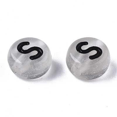 Enamel Style Acrylic Beads X-SACR-S273-29-1