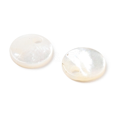 Natural White Shell Carved Pendants X-SSHEL-D084-01A-1