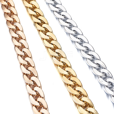 Handmade Plastic Curb Chains AJEW-FW0001-01-1
