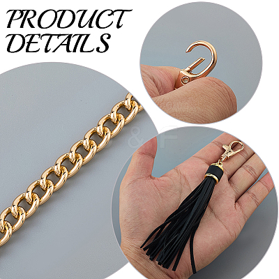 1Pc PU Leather Bag Chains Straps FIND-CL0001-15B-1