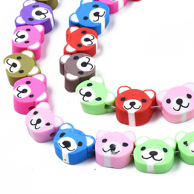 Handmade Polymer Clay Bead Strands CLAY-S096-004-01L-1