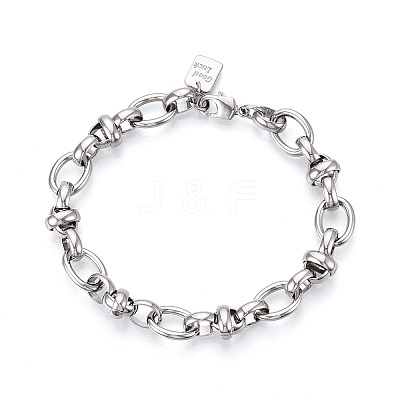Brass Chain Bracelets BJEW-N032-06P-1