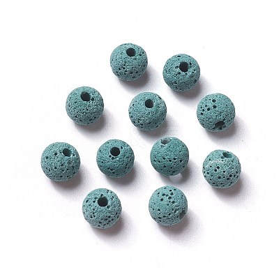Unwaxed Natural Lava Rock Beads G-F325-8mm-A05-1