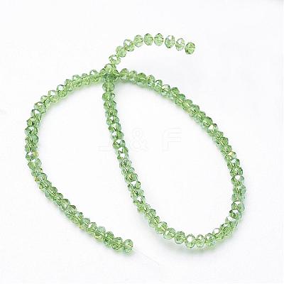 Electroplate Glass Beads Strands EGLA-D020-3x2mm-23-1