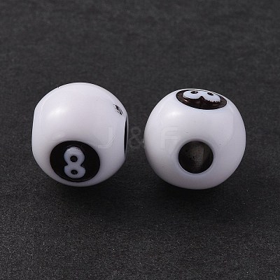 Opaque Acrylic Beads OACR-P007-69-1