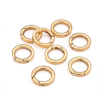 304 Stainless Steel Spring Gate Rings STAS-D070-01G-1