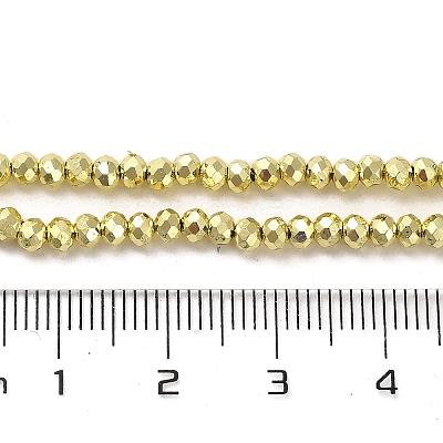 Electroplate Glass Beads Strands EGLA-D030-15A-03-1