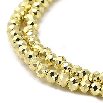 Electroplate Glass Beads Strands X-EGLA-D030-15A-03-1