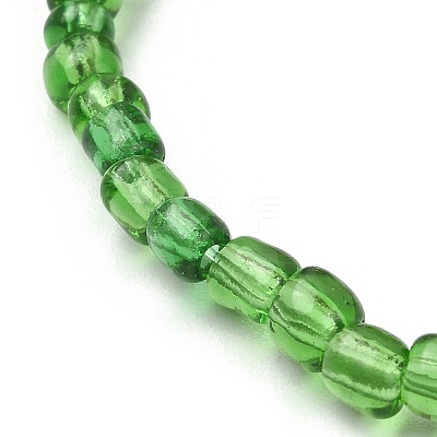 Synthetic Hematite & Seed Beaded Stretch Bracelet BJEW-JB09612-1