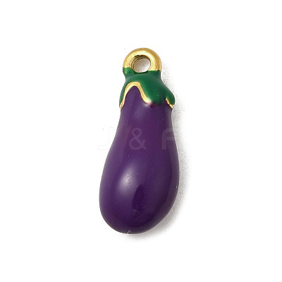 304 Stainless Steel Enamel Pendants STAS-I335-01G-02-1