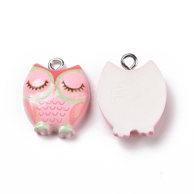 Opaque Resin Pendants RESI-J023-15C-1