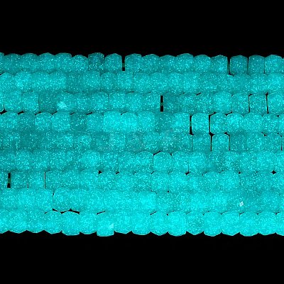 Synthetic Luminous Stone Beads Strands G-C086-01A-07-1