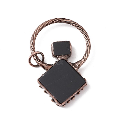Natural Black Onyx Big Pendants G-I324-08R-1