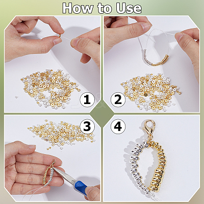 240Pcs 6 Styles Brass Beads KK-BBC0025-79-1