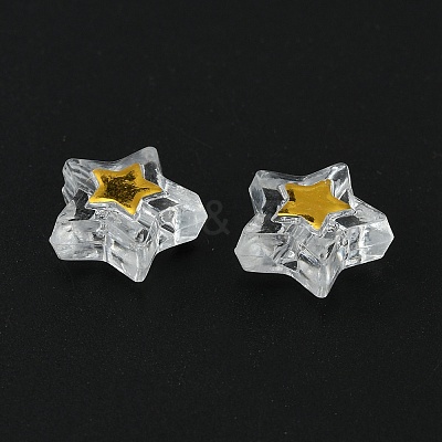 Transparent Plating Acrylic Beads LS-MACR-CJC0001-09B-01-1