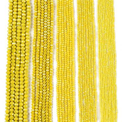 Electroplate Glass Beads Strands LS-EGLA-A044-P3mm-B04-1
