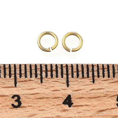 Brass Open Jump Rings KK-B147-03B-G-1