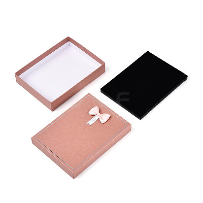 12Pcs 6 Colors Cardboard Jewelry Set Boxes CBOX-N015-02D-1