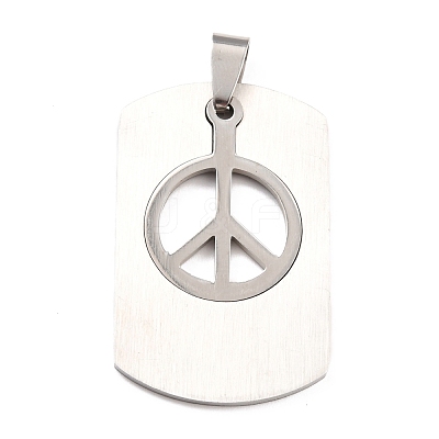 201 Stainless Steel Pendants STAS-P298-06P-1