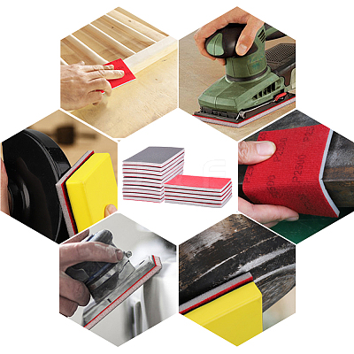 20Pcs 400 Grit Sanding Sponge Grit Sanding Blocks TOOL-SP0001-05A-1