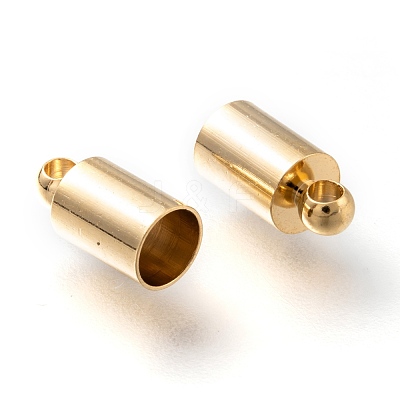 Brass Cord Ends KK-H759-42B-G-1
