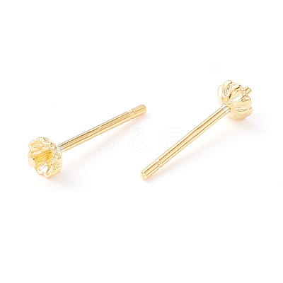 925 Sterling Silver Stud Earring Findings STER-P047-07G-1