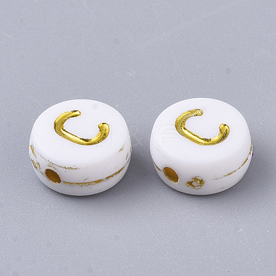 Plating Acrylic Beads X-PACR-R242-01C-1