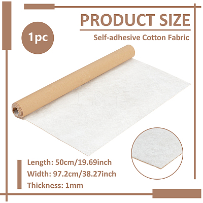 1Pc Self-adhesive Cotton Fabric DIY-BC0015-96A-1